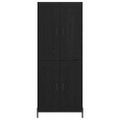 vidaXL Highboard 2 ks Čierny dub 69,5 x 34 x 180 cm Kompozitné drevo
