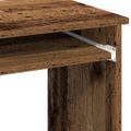 vidaXL Stôl s policami Old Wood 84x40x78 cm Engineered Wood