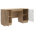 vidaXL Stôl Dub artisan 142,5 x 50 x 75 cm Kompozitné drevo