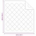 vidaXL Letná prikrývka 260 x 240 x 3 cm Leto Polyester Biela Priedušná