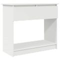vidaXL Konzolový stolík so zásuvkami biely 85,5x38,5x74,5 cm