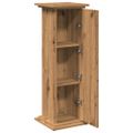 vidaXL Stojan na monitor s policou dub artisan 31x30x90 cm komp. drevo