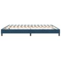 vidaXL Posteľný rám boxsping bez matracom tmavomodrý 180x210 cm zamat