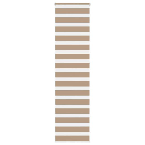 vidaXL Zebrová roleta pieskovo hnedá 60x230 cm šírka látky 55,9 cm polyester