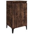 vidaXL Nočný stolík dymový dub 40x35x70 cm spracované drevo