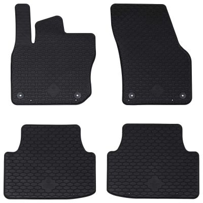 vidaXL Autokoberec 4 pcs Čierna vhodné pre VW TIGUAN TDI 2024- Guma