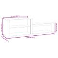 vidaXL Botník biely 150x35x45 cm spracované drevo