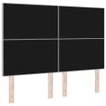 vidaXL LED hlavová doska s LED pásikmi Svetlosivá 160 cm Zamat