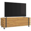 vidaXL konferenčný stolík 110x45x35 cm Teakové masívne drevo