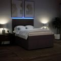 vidaXL Boxspring posteľ s matracom tmavohnedá 160x200 cm látka