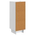 vidaXL Servírovacia skriňa Biela s vysokým leskom 33 x 34,5 x 90 cm