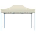 vidaXL Párty stan 280 x 410 x 315 cm Krémová Oxfordská látka