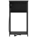 vidaXL Nočný stolík Čierny dub 41 x 28 x 76 cm Kompozitné drevo