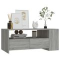 vidaXL Konferenčný stolík sivý dub sonoma 102x55x42cm kompozitné drevo