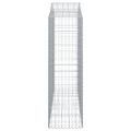 vidaXL Oblúkové gabiónové koše 2ks 200x50x160/180cm pozinkované železo