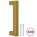 vidaXL Rukoväte na skrinku 20 ks zlaté 96 mm nehrdzavejúca oceľ