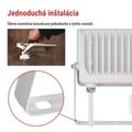 LED reflektor GLARO s pohybovým čidlom, 30 W, biely, IP54, 3000 lm, neutrálna biela