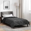 vidaXL Letná prikrývka 200 x 155 cm Leto 200 gsm Čierna a antracit