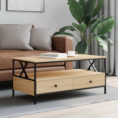 vidaXL Konferenčný stolík dub sonoma 100x51x45 cm kompozitné drevo