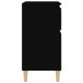 vidaXL Komoda čierna 60x35x70 cm spracované drevo