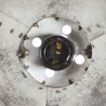 vidaXL Industriálna nástenná lampa strieborná 45x25 cm E27