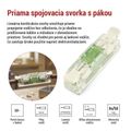 Priama páčková spojovacia svorka 2× 0,2–4 mm2, 10 ks
