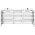 vidaXL Set kabinetov do kúpeľne 3 ks 126 x 16 x 62.5 cm