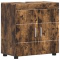 vidaXL Set kabinetov do kúpeľne TULUM Dymová dub 60 x 34 x 63 cm