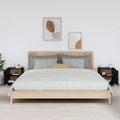 vidaXL Nočné stolíky 2 ks čierne 40x34x45 cm borovicový masív