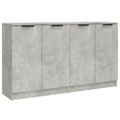 vidaXL Komody 2 ks betónové sivé 60x30x70 cm spracované drevo