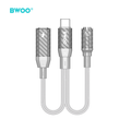 Adaptér BWOO 2 v 1 Typ C na Typ C / 3,5 mm Jack BZ67