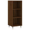 vidaXL Vysoká skrinka hnedý dub 34,5x32,5x180 cm spracované drevo
