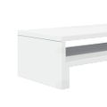 vidaXL Stojan na monitor biely 54x22x15 cm kompozitné drevo