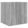 vidaXL TV nástenné skrinky s LED svetlami 2ks sivý sonoma 40,5x35x40cm
