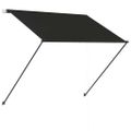 vidaXL Zaťahovacia markíza s LED 100x150 cm antracitová