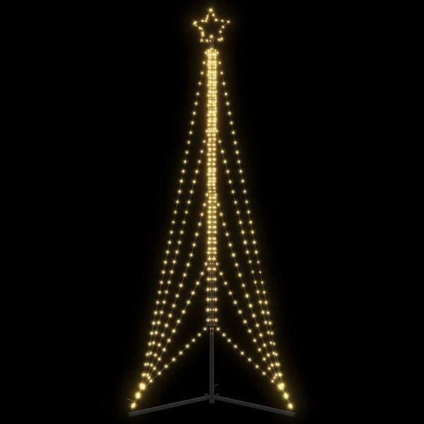 vidaXL LED vianočný stromček 525 LED teplá biela 302 cm