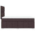 vidaXL Boxspring posteľ s matracom tmavohnedá 90x190 cm látka