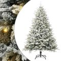 vidaXL Umelý predsvietený vianočný stromček Zelená 180 cm PVC a PE