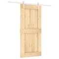 vidaXL Posuvné dvere Prírodná a biela 95 x 210 cm