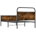 vidaXL Posteľný rám bez matraca 90x200 cm dub sonoma kompozitné drevo