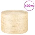 vidaXL Lano 100 % sisal 3 mm 400 m