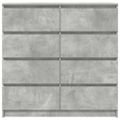 VidaXL Príborník Concrete Grey 100x35x99 cm Engineered Wood