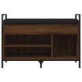 vidaXL Lavička na topánky hnedý dub 85,5x32x57,5 cm kompozitné drevo