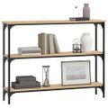 vidaXL Konzolový stolík dub sonoma 100x22,5x75 cm kompozitné drevo
