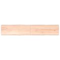 vidaXL Stolová doska 220x40x(2-6) cm, neošetrený masív, živé hrany