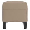 vidaXL Lavička kapučínová 100x35x41 cm umelá koža