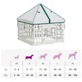 vidaXL 4 panelový psí výbeh s strechou 88 x 88 x 112 cm Plast Biela