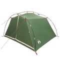 vidaXL Tunelový stan 4-miestny Zelená 185T Polyester s PU náterom