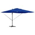 vidaXL Slnečník 351 x 250 x 253 cm Polyester a hliník Azurblue
