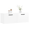 vidaXL Nástenná skrinka lesklá biela 100x36,5x35 cm kompozitné drevo